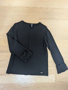 NWOT Jones New York Black Long-Sleeve Top Sz S